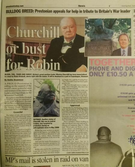 Robin Drinkall Lancashire Evening Post Churchill
